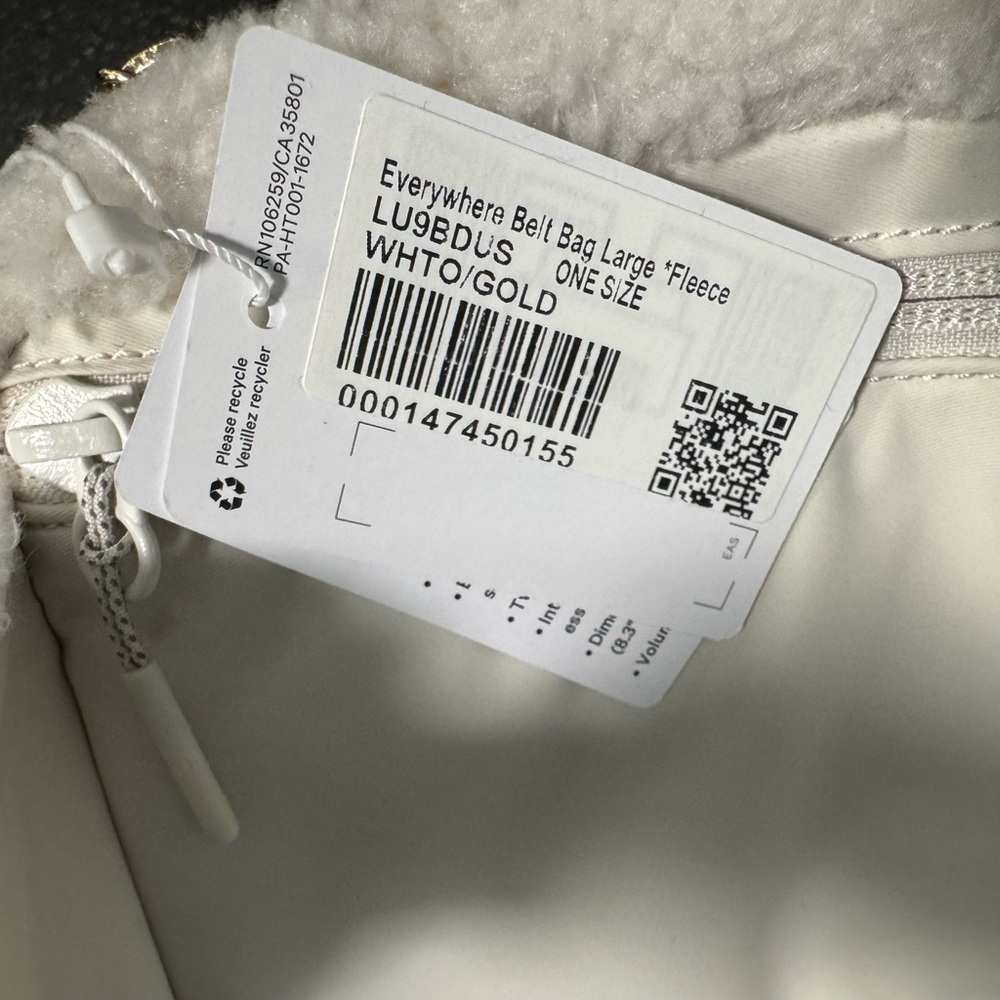 NWT Lululemon Everywhere Belt Bag Large 2L Fleece - Picture 5 of 7